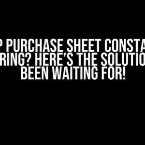 InApp Purchase Sheet Constantly Reappearing? Here’s the Solution You’ve Been Waiting For!