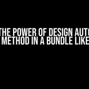 Unlock the Power of Design Automation: Call a Method in a Bundle like a Pro!